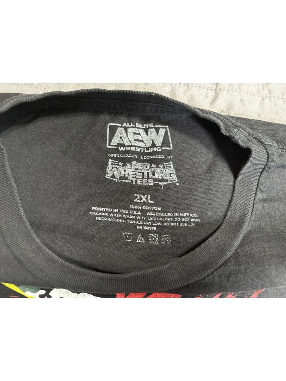 AEW Young Bucks Killing The Business T Shirt Mens 2XL Skull Wrestling Black Tee